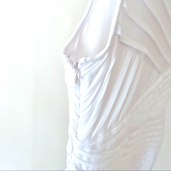 CALVIN KLEIN ๐ฟ WOMEN ๐ฟ DRESS ๐ฟ WHITE ๐ฟ FITTED - Picture 3 of 4
